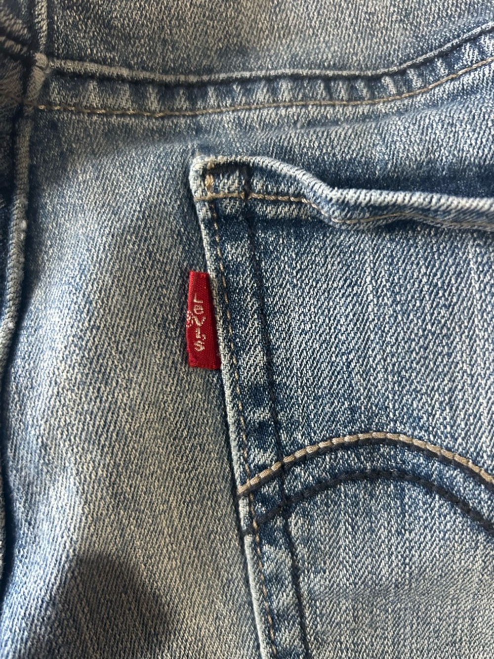 Levi’s 524 Y2K LowRise Jeans Slim Straight Medium Wash Distressed Sz 8/10 32x30